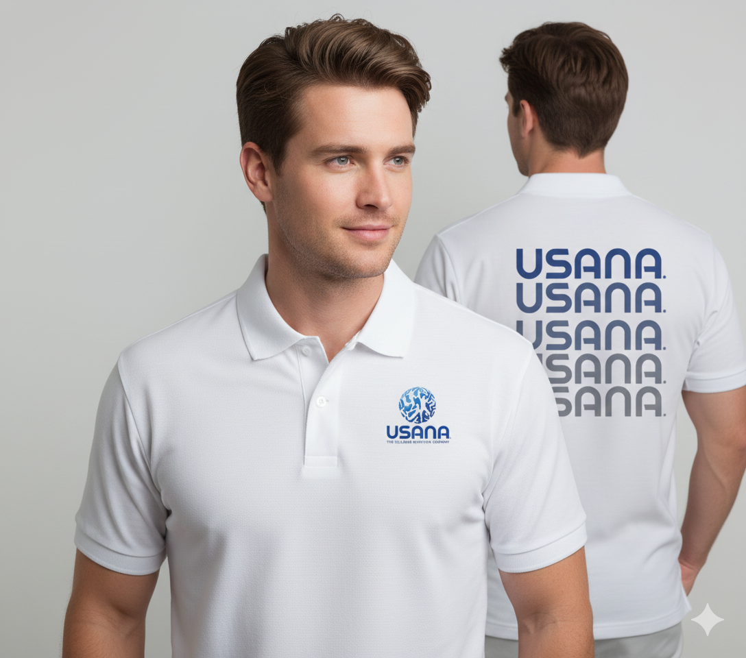 Usana polo tshirt design 2